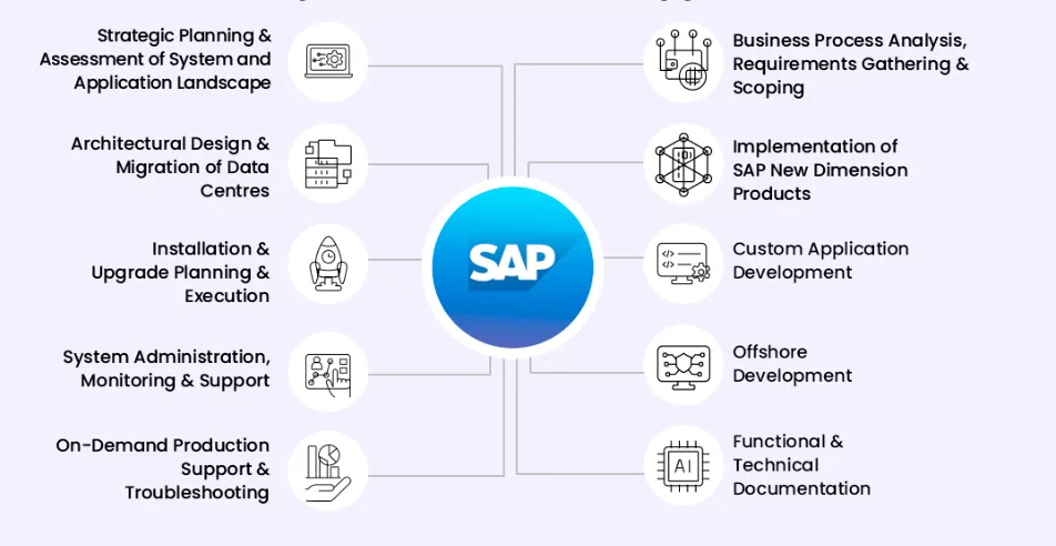 SAP practice areas diagram