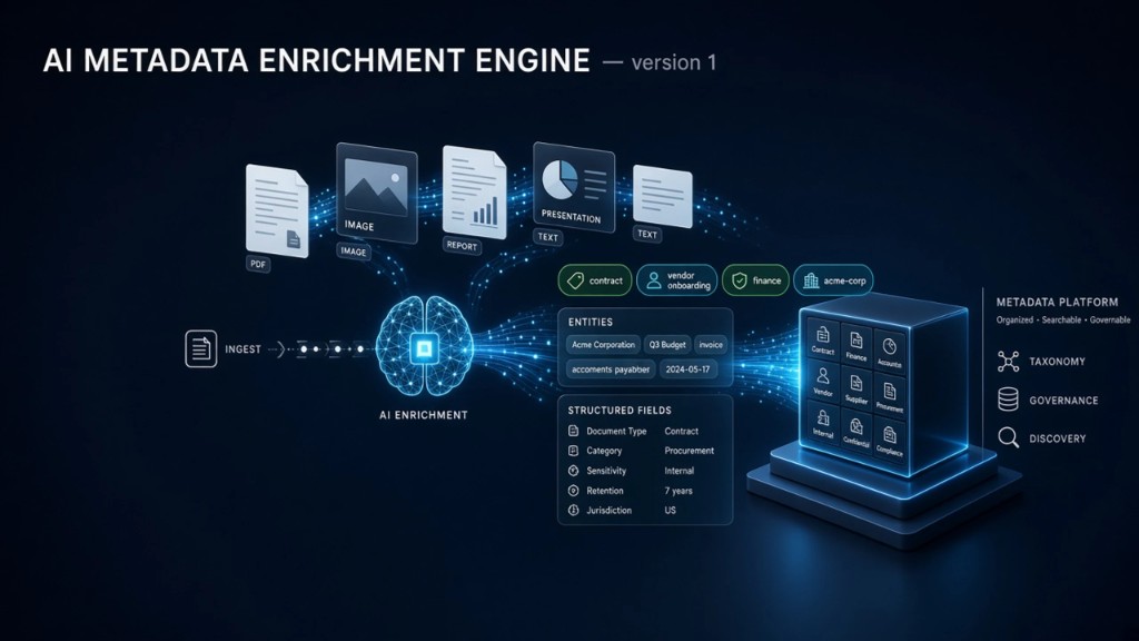 AI metadata enrichment engine
